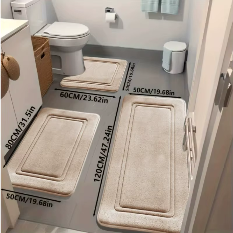 Ensemble de tapis de bain 3 pièces