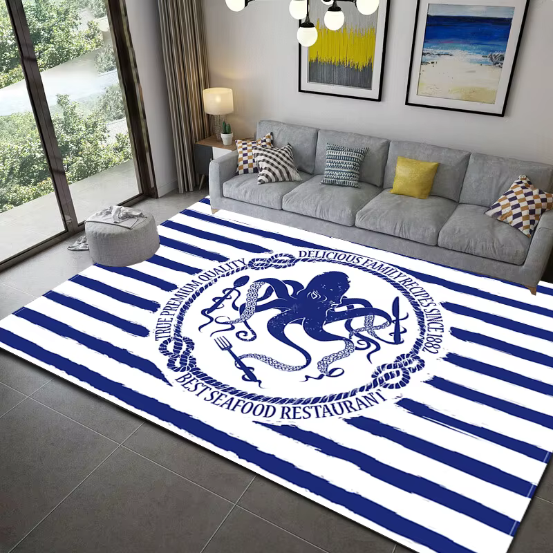 Tapis de style nautique pour enfants