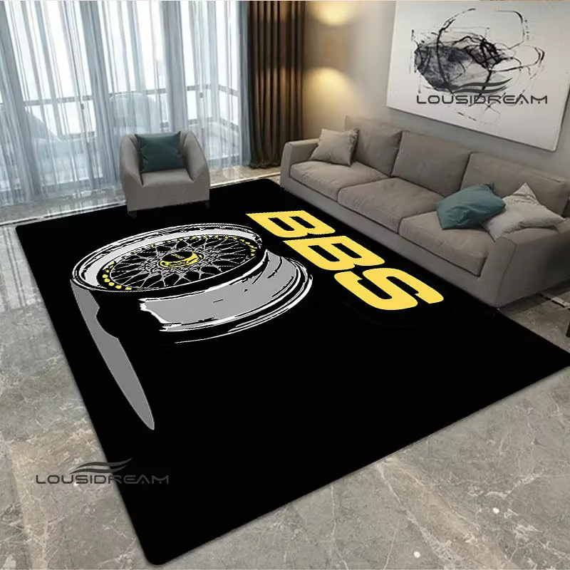 Tapis rétro imprimé BBS Racer 3D