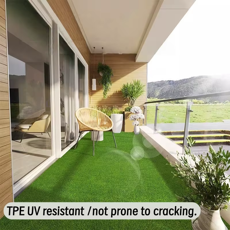 Gazon artificiel multi-tailles pour terrasse