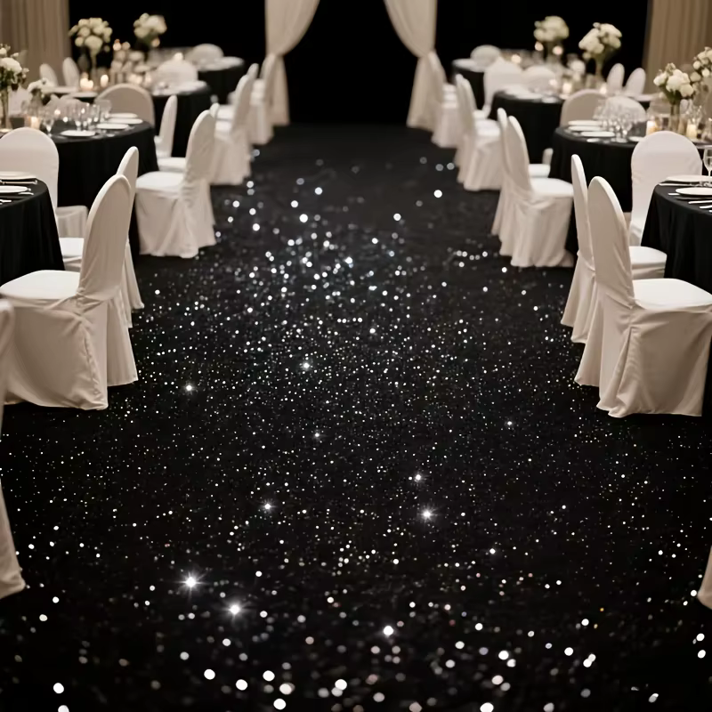 Tapis rouge de grande taille pour mariage en extérieur