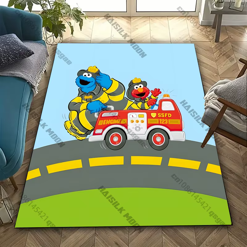Tapis sur le thème s-sésame s-street