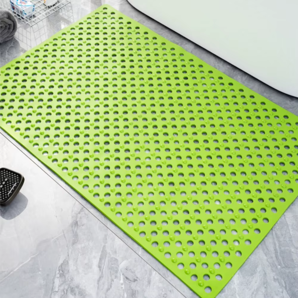 Tapis de salle de bain carré avec ventouse