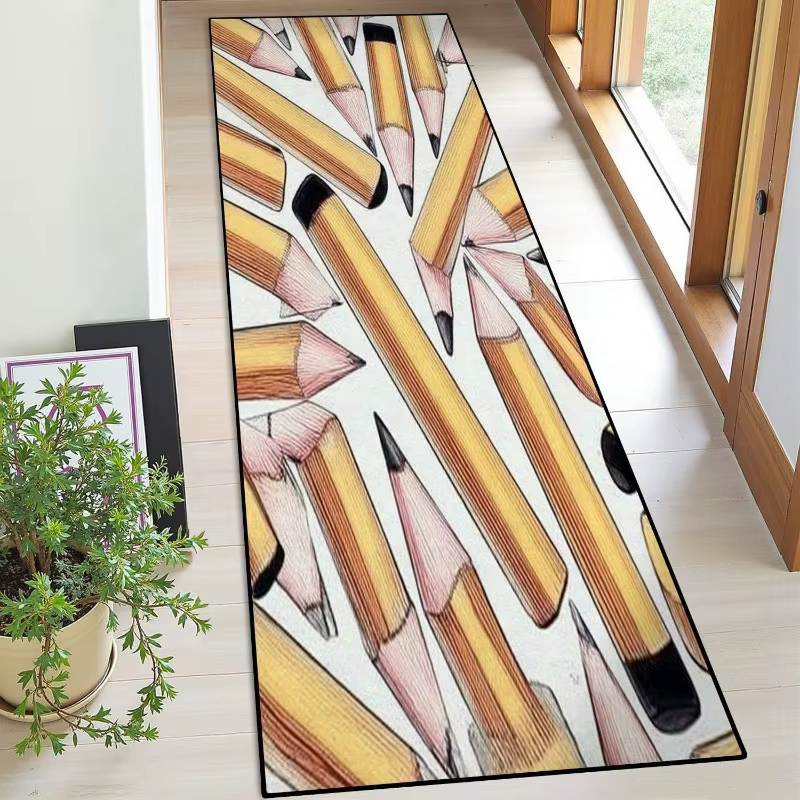 Tapis de sol vintage à motif de montagne