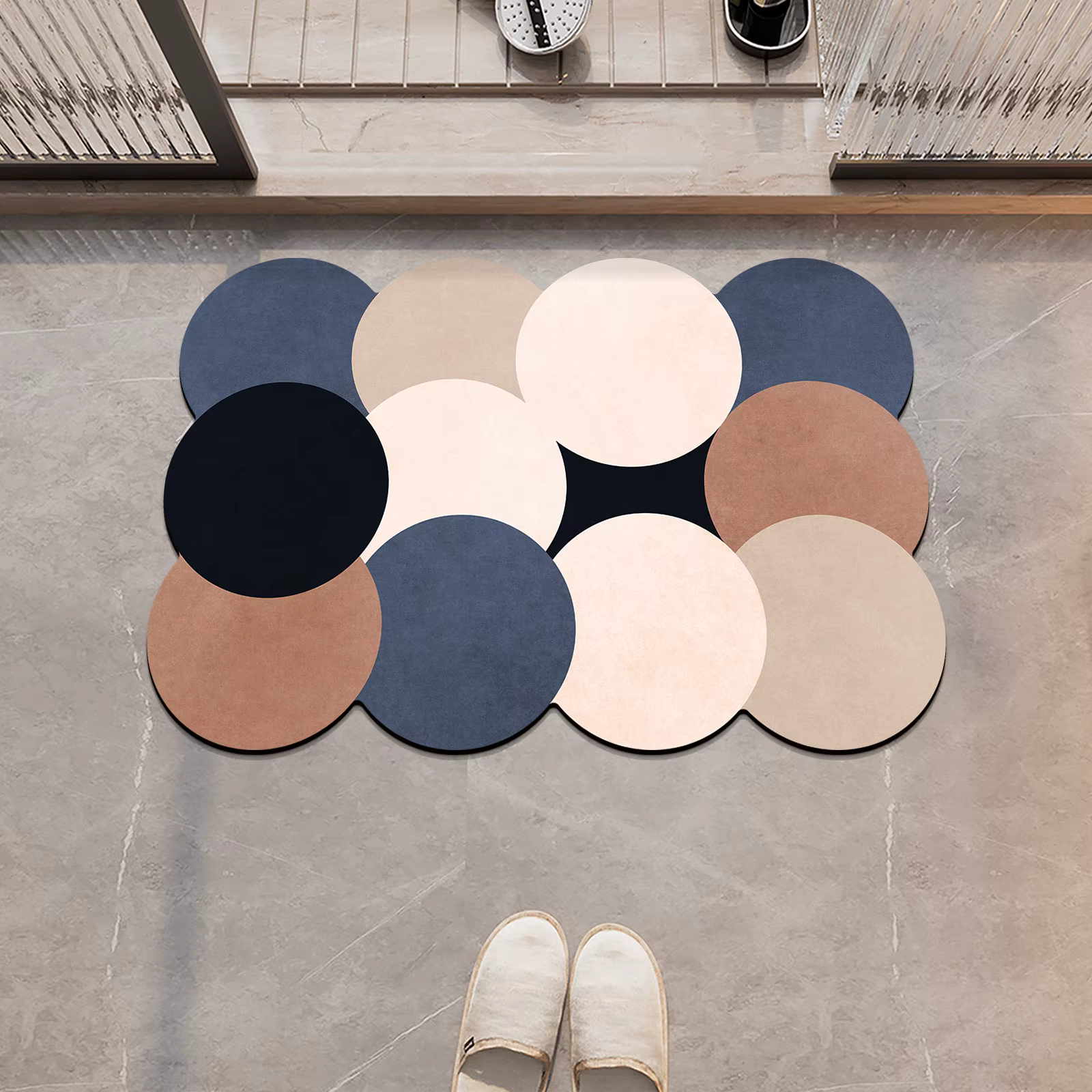 Tapis de bain en pierre de luxe