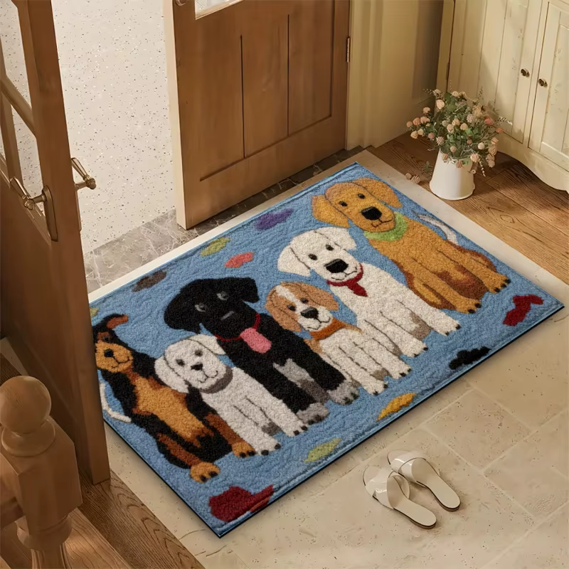 Tapis VIKAMA à thème animal mignon - Antidérapant
