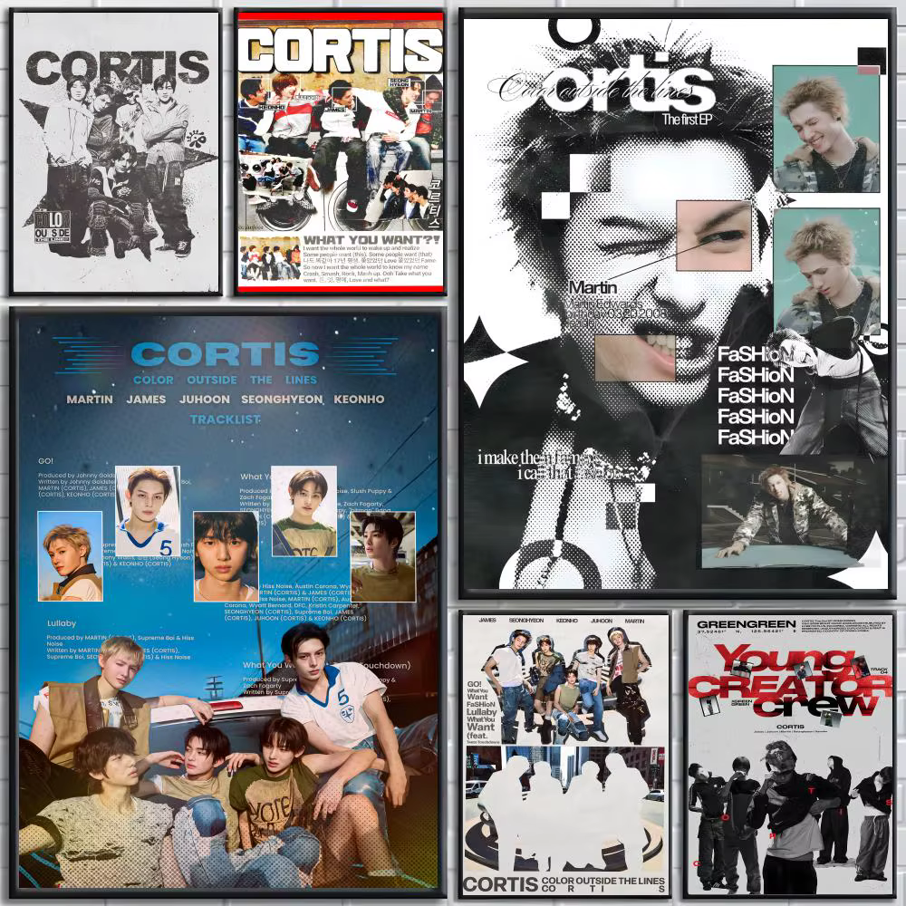 Affiche du groupe de garçons CORTIS, affiches haute définition, art mural pour le salon et la décoration de la maison.