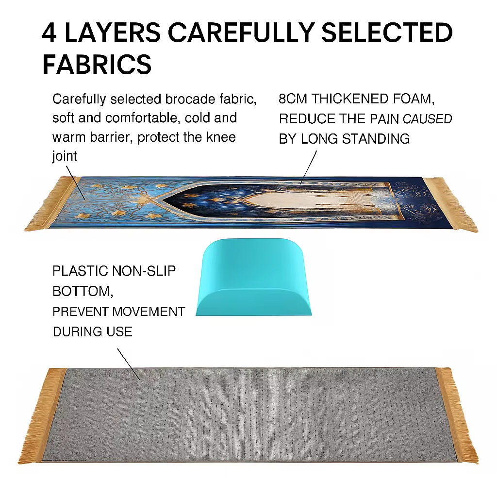 Tapis imprimé épais de 8cm pour la maison et le salon