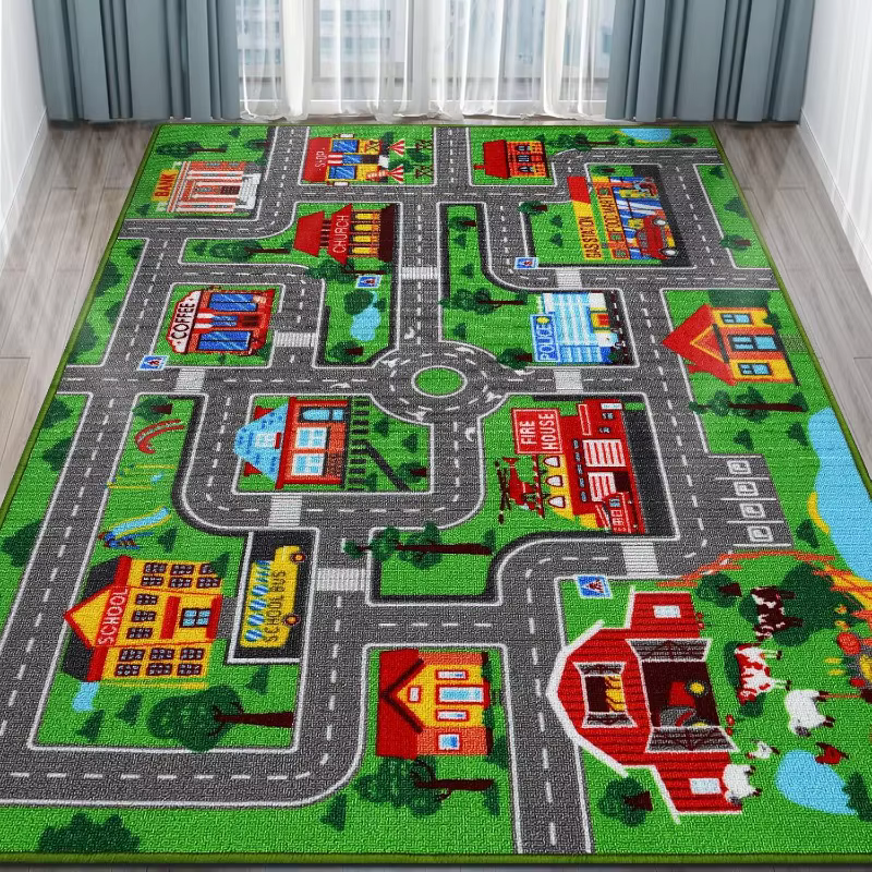 Tapis bleu rose vert doux pour l'escalade