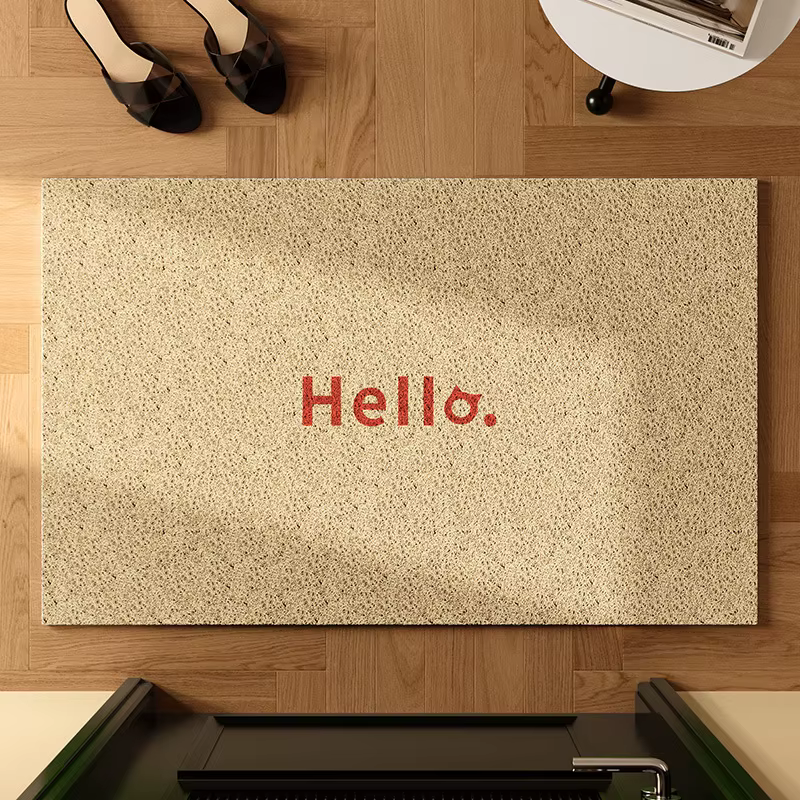 Paillasson de bienvenue minimaliste « Hello »