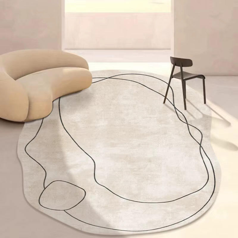 Tapis irrégulier de Style Ins pour décoration de salon