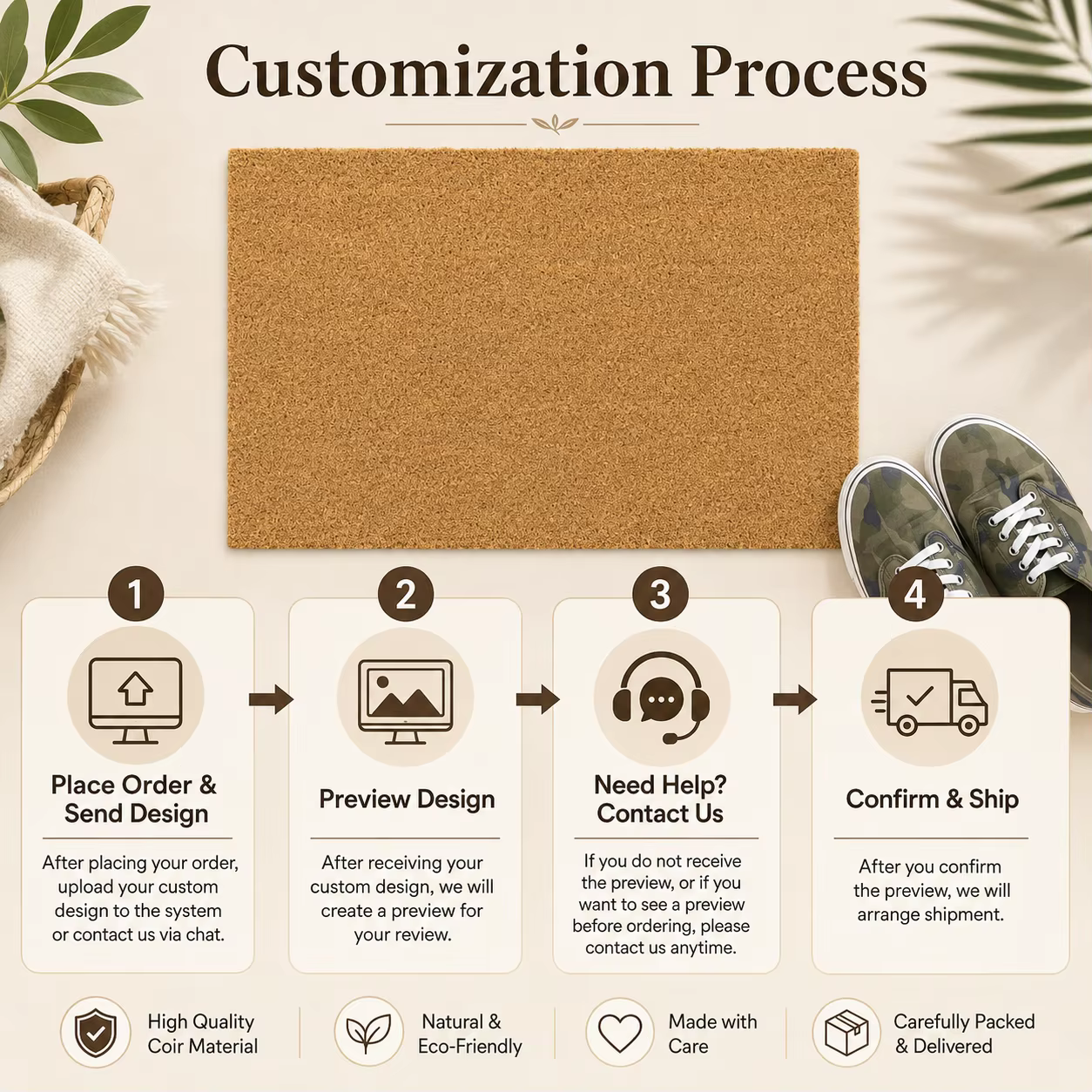 Tapis personnalisé avec logo d'entreprise