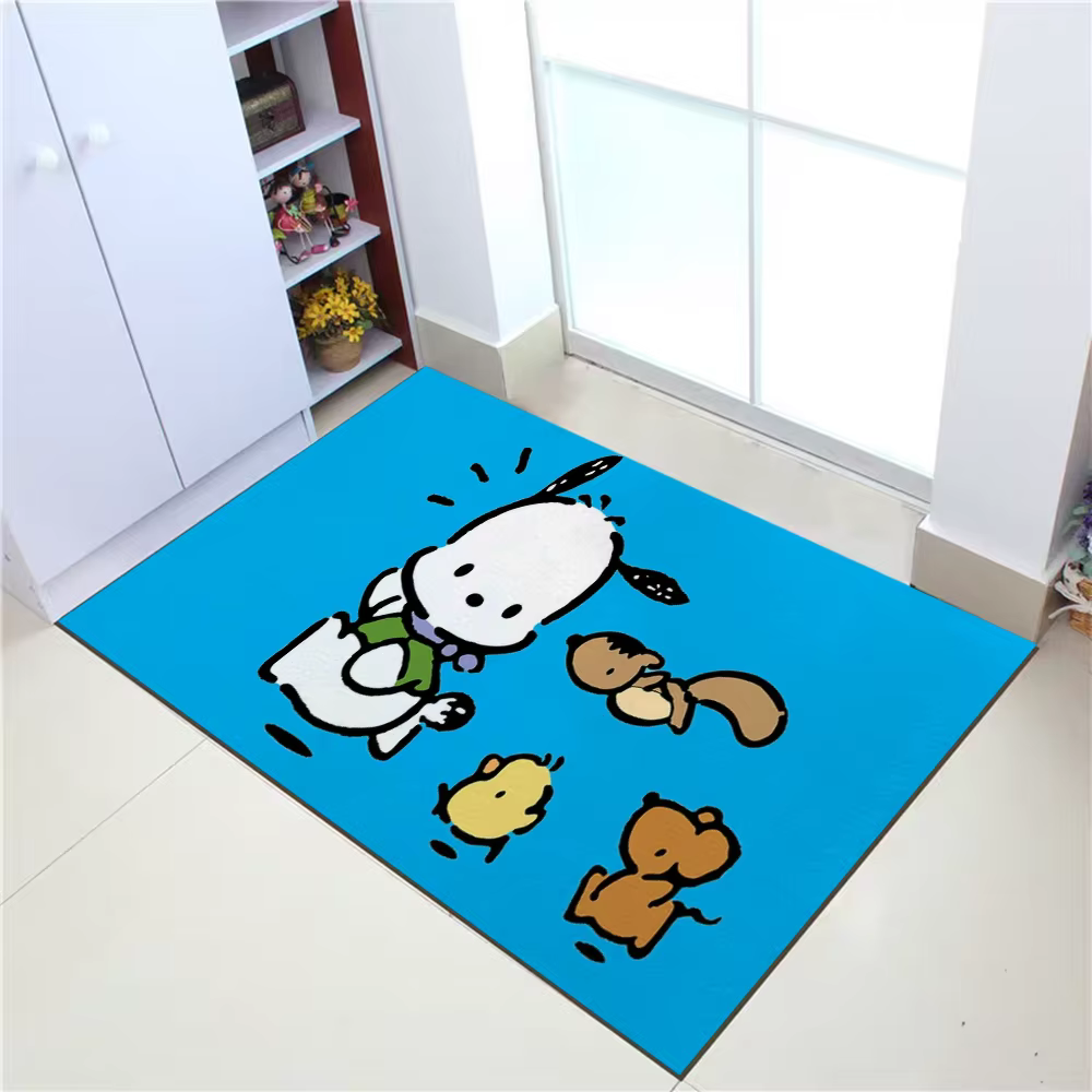 Pochacco-Tapis de sol en polymère kawaii lea pour couloir