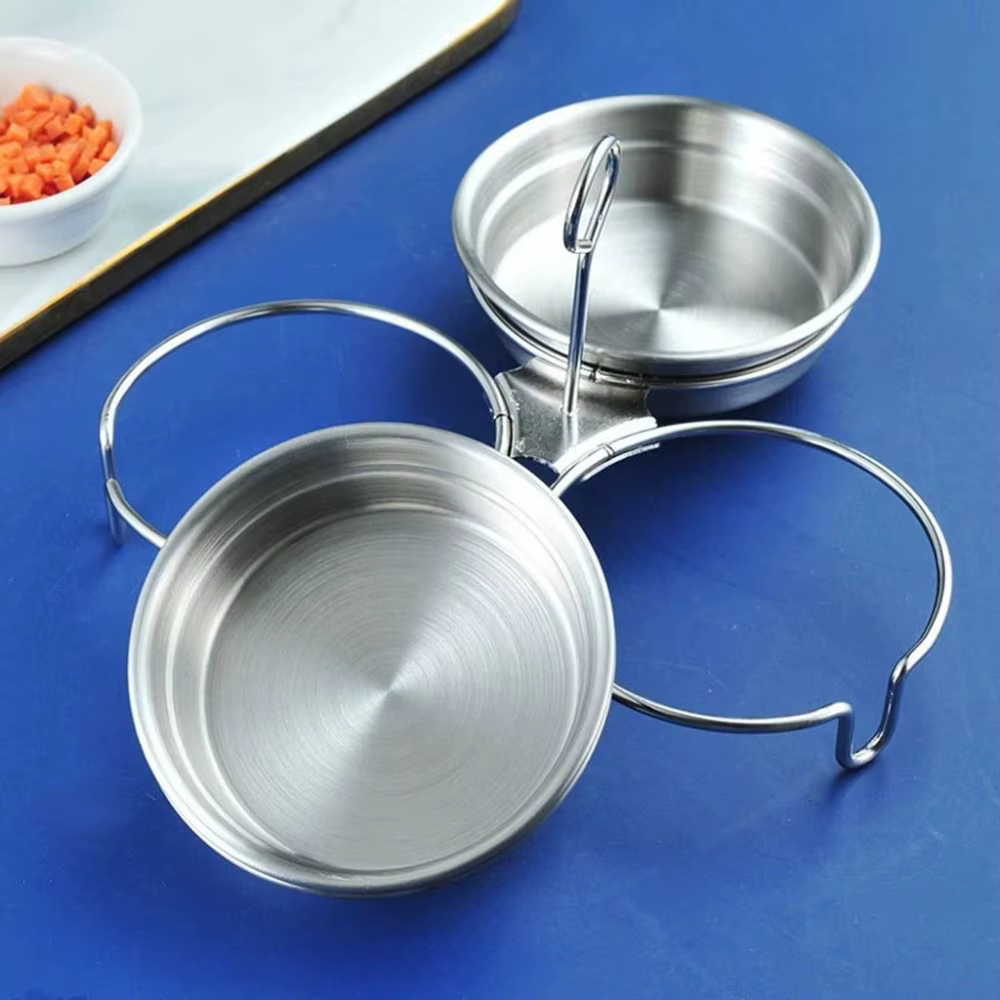 Cuiseur à œufs Durable en acier inoxydable, moule à Omelette 3 en 1 en forme de cœur, cuiseur à vapeur pour œufs, outil de cuisine