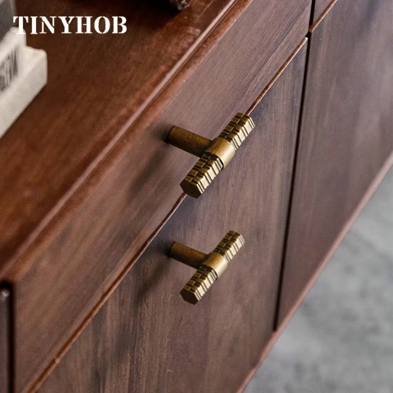 Poignée de porte en bronze rétro Chi Board, armoire simple chinoise, meubles luxueux, bouton de porte, armoire de cuisine, Foy