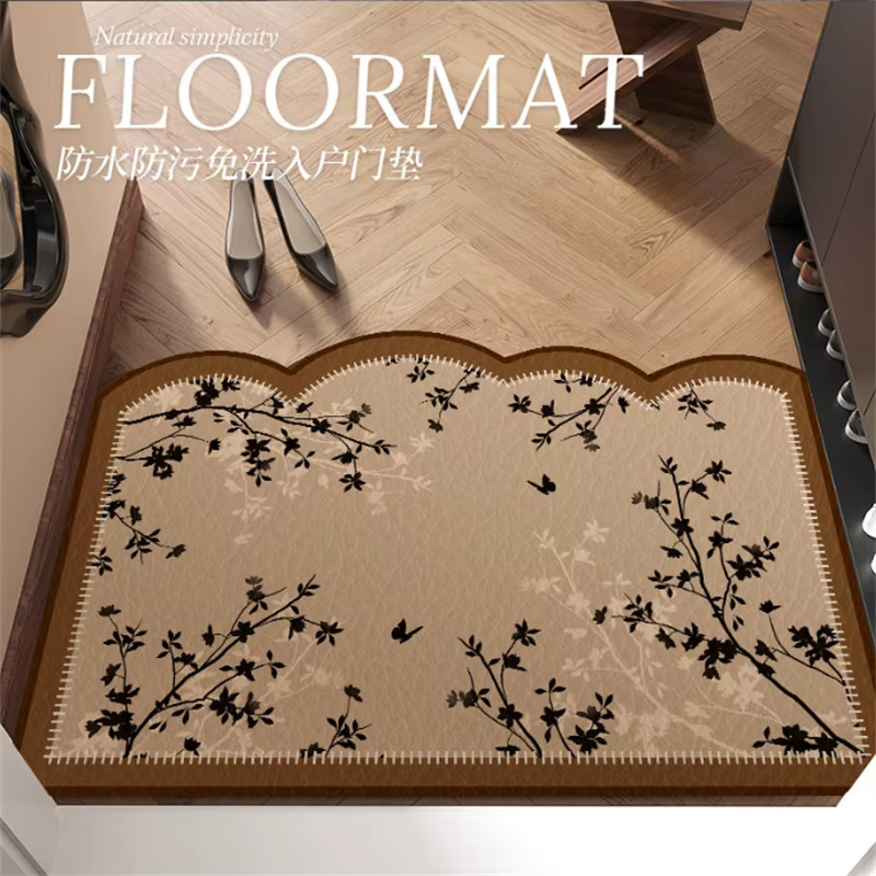 Tapis d'entrée de style français antique 40x60cm en terre de diatomée