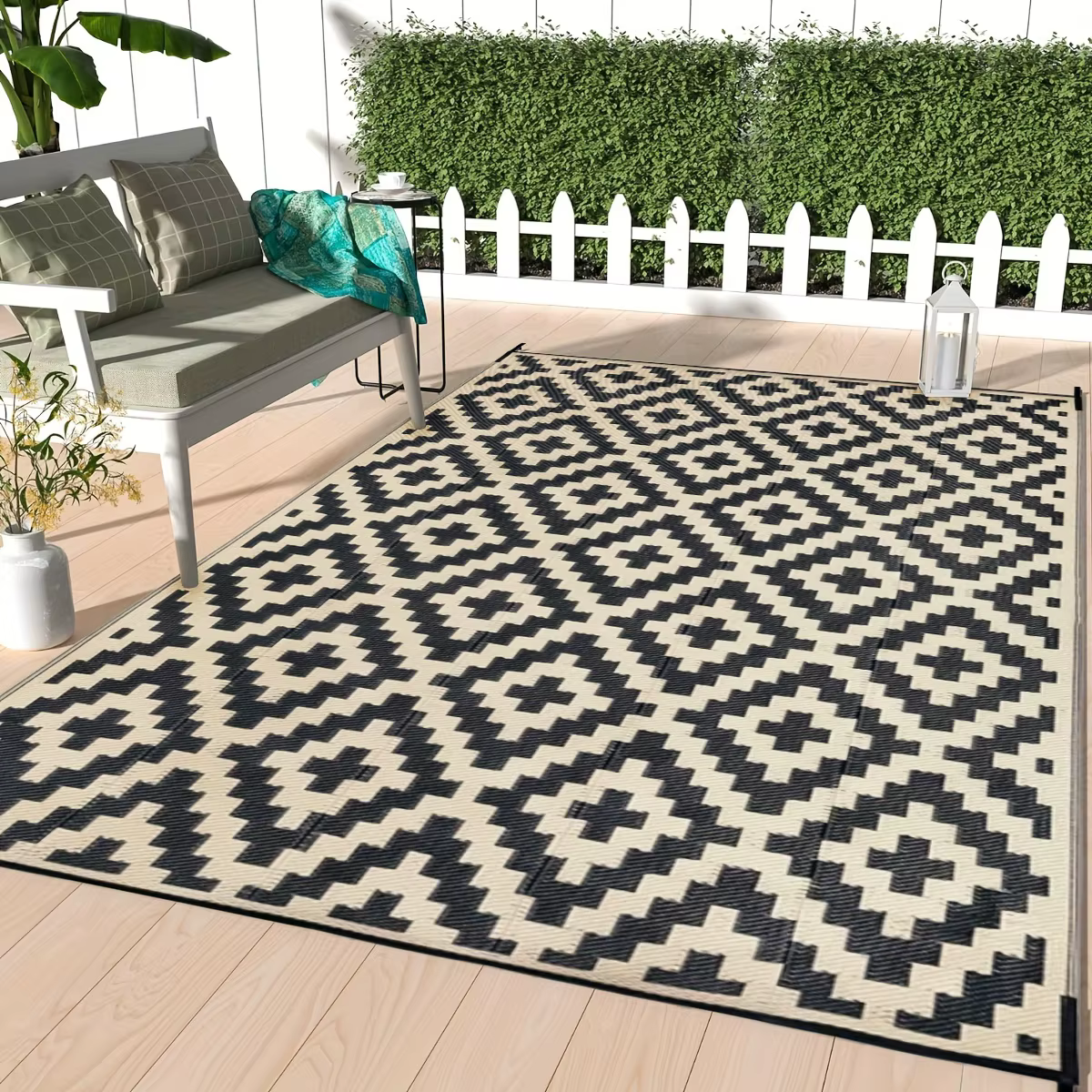 Tapis en plastique réversible imperméable double face