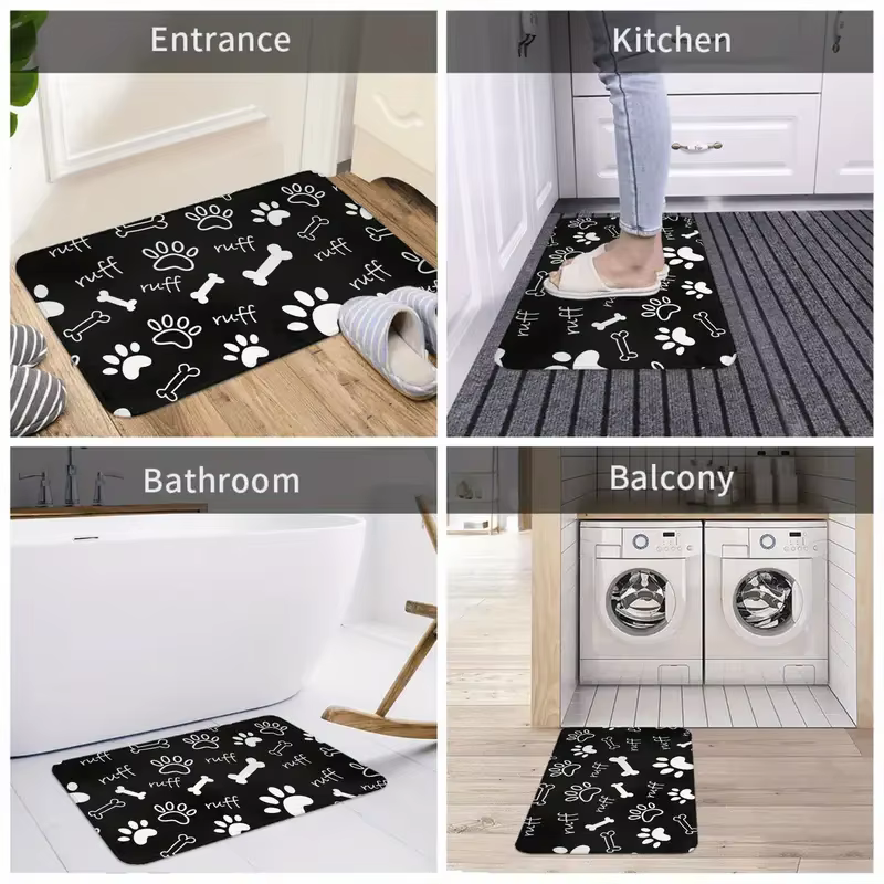 Tapis en flanelle Union Jack minimaliste moderne