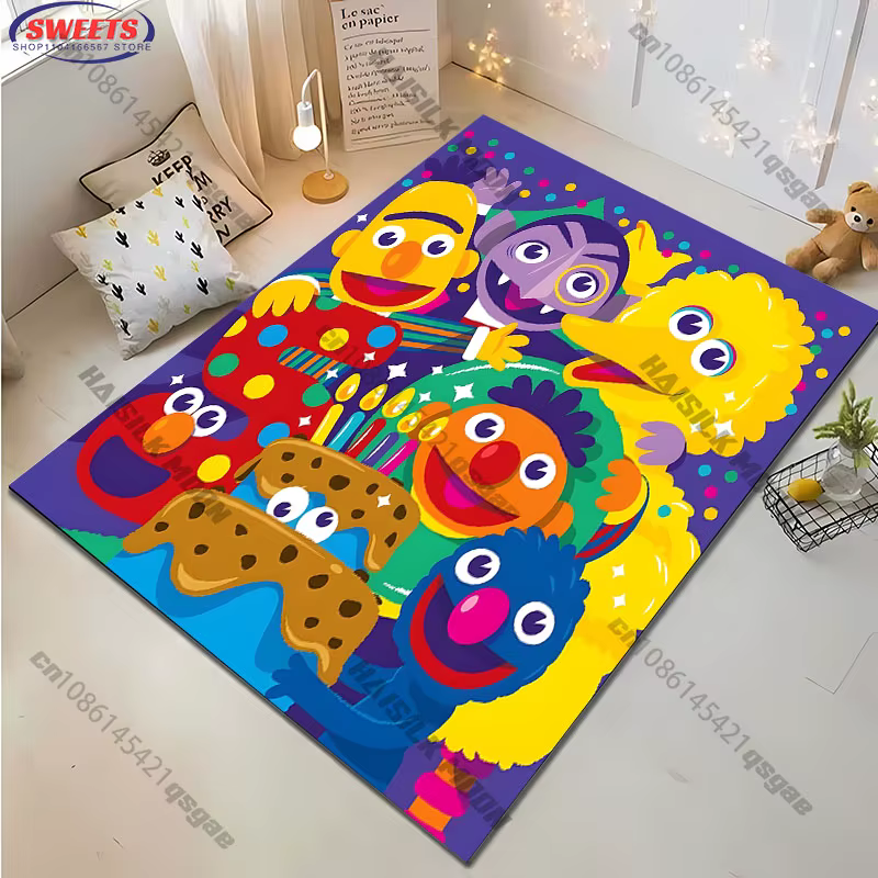 Tapis sur le thème s-sésame s-street