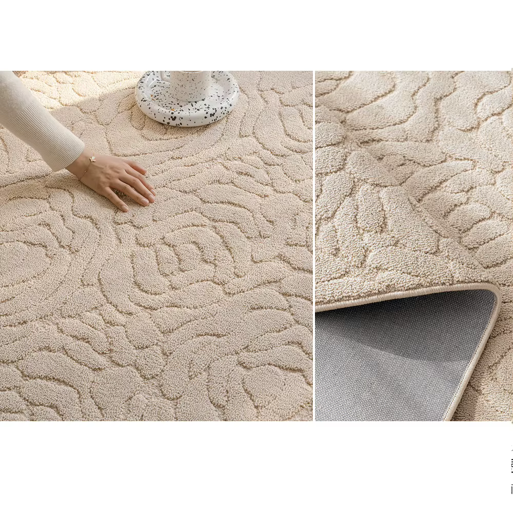 Tapis de Sol en Peluche Doux et Confortable pour la Maison