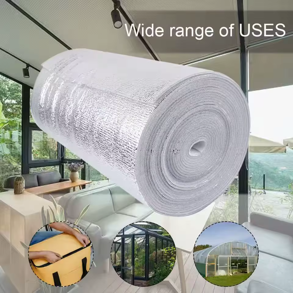 Film isolant mural 5m/10m en aluminium, film réfléchissant pour radiateur, protection solaire, pare-soleil mural épaissi et imperméable