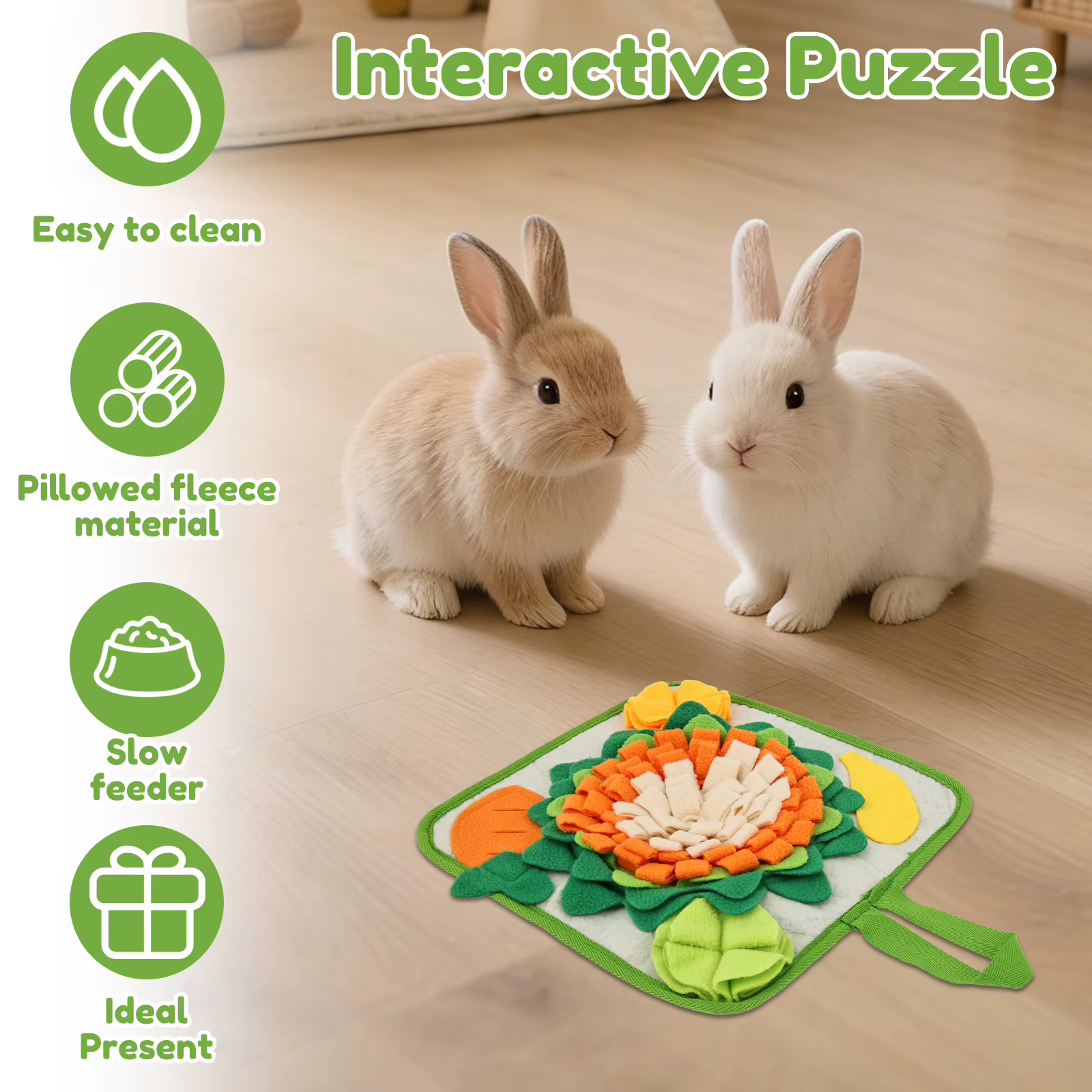 Tapis de Forrage pour Lapins