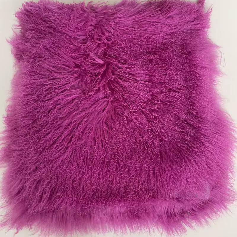 Tapis en fourrure de mouton de Mongolie naturelle en gros