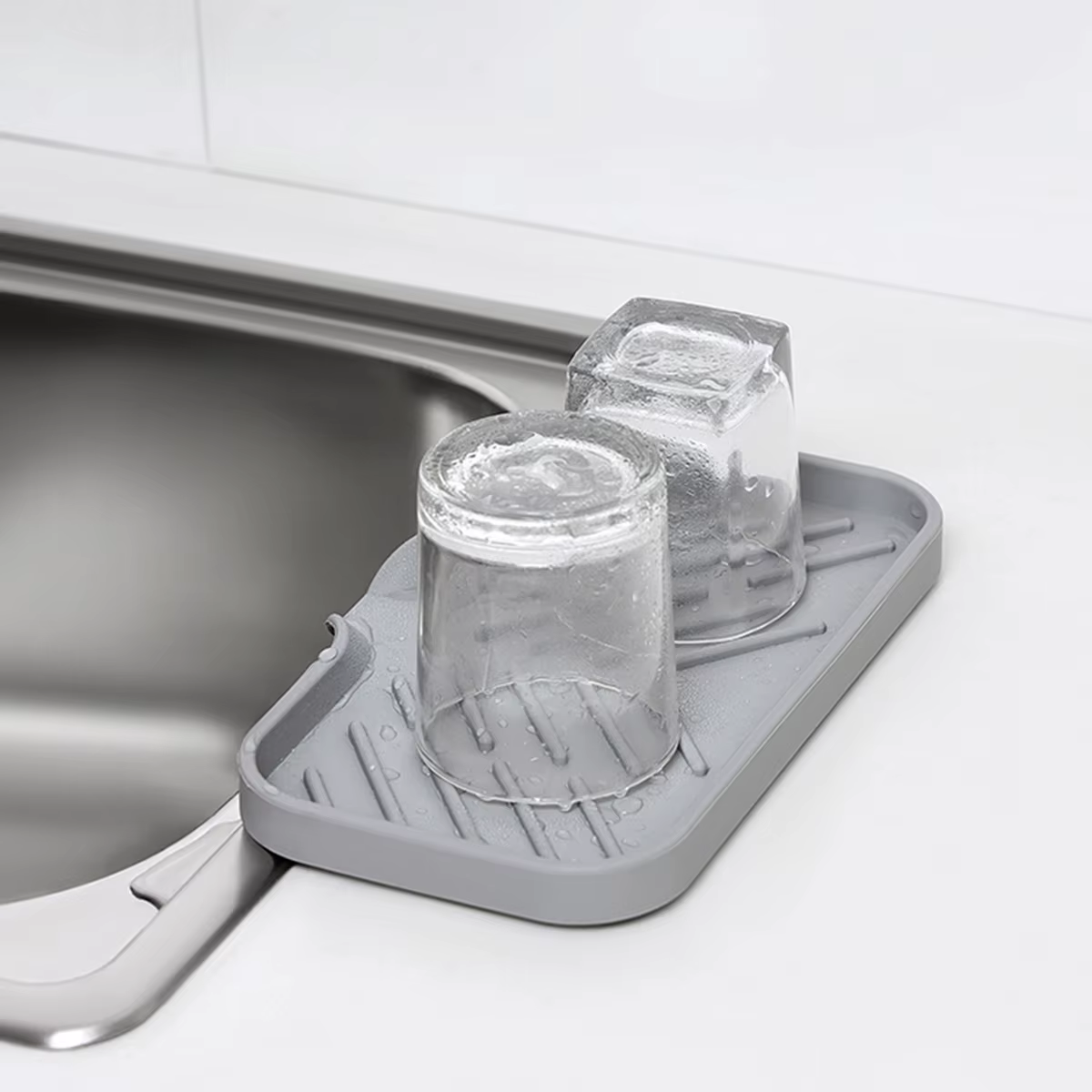 Plateau d'évier en Silicone avec vidange