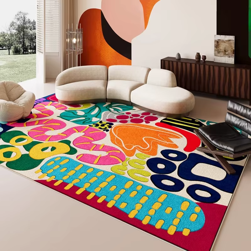 Tapis couleur Dopamine pour salon