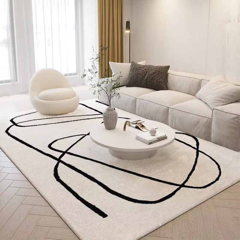 Tapis en peluche de Style nordique
