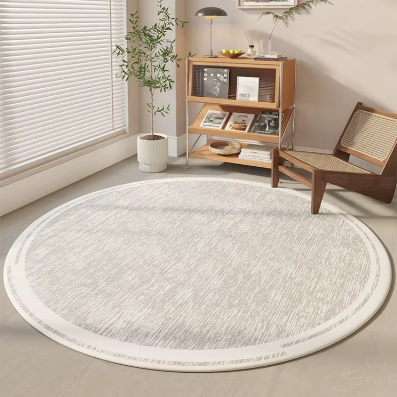 Tapis rond minimaliste