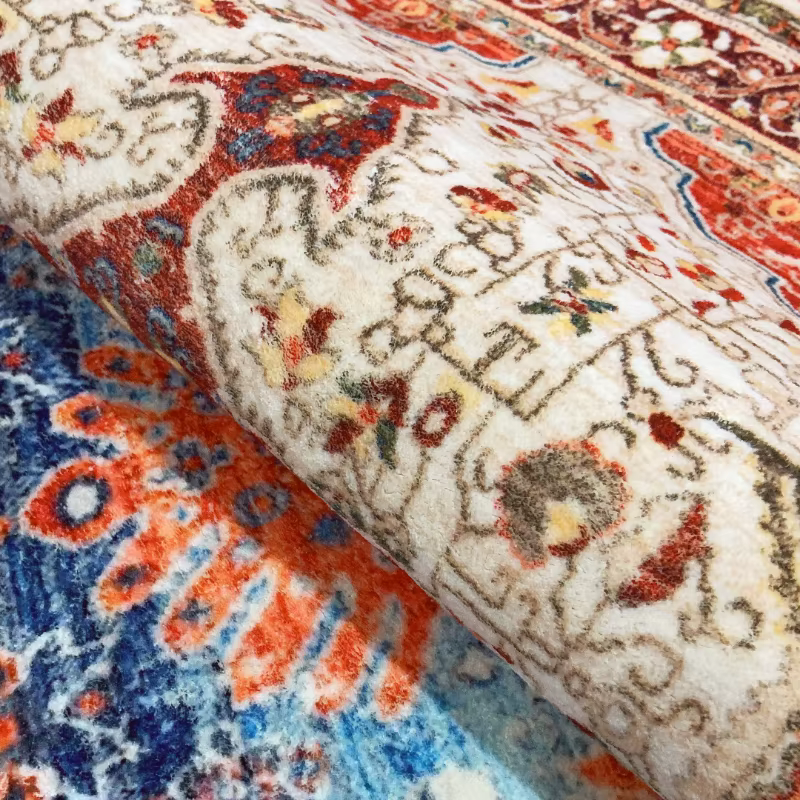 Tapis en peluche de style américain et marocain pour la décoration de la maison