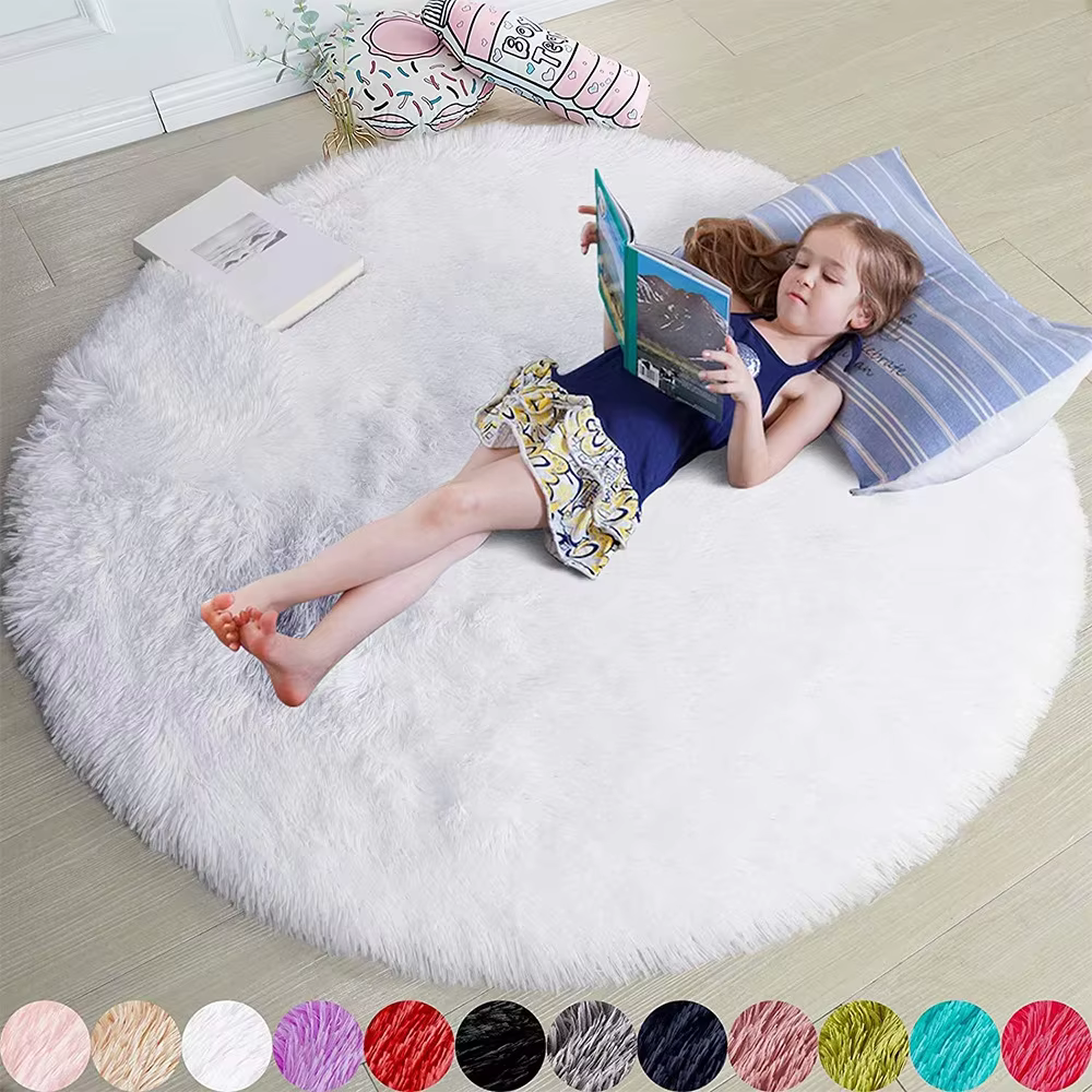 100/120/140/160 tapis rond moelleux doux