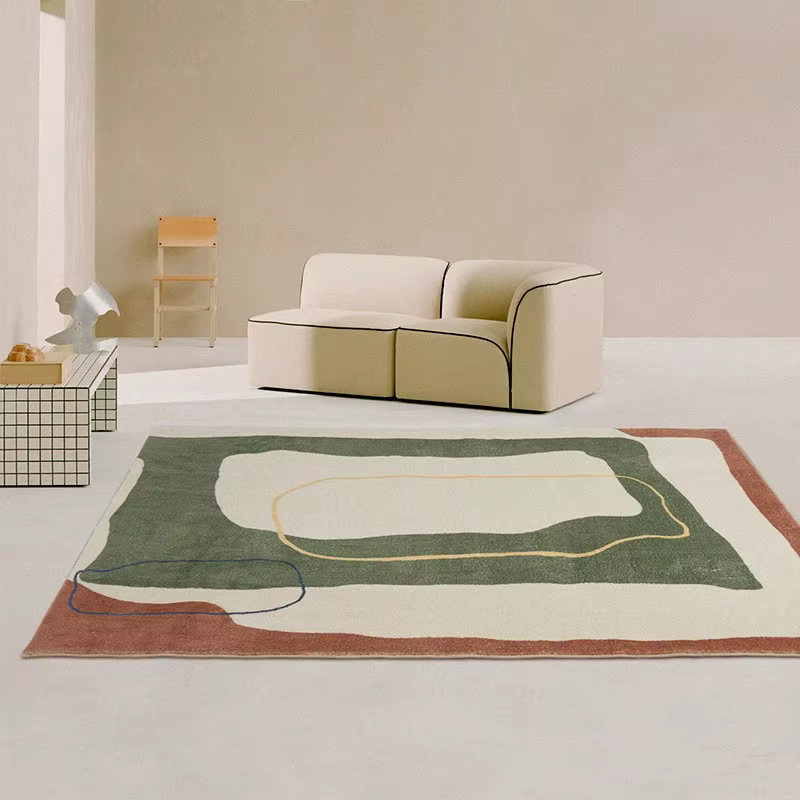 Tapis de sol épais et lavable de Style moderne pour chambre à coucher