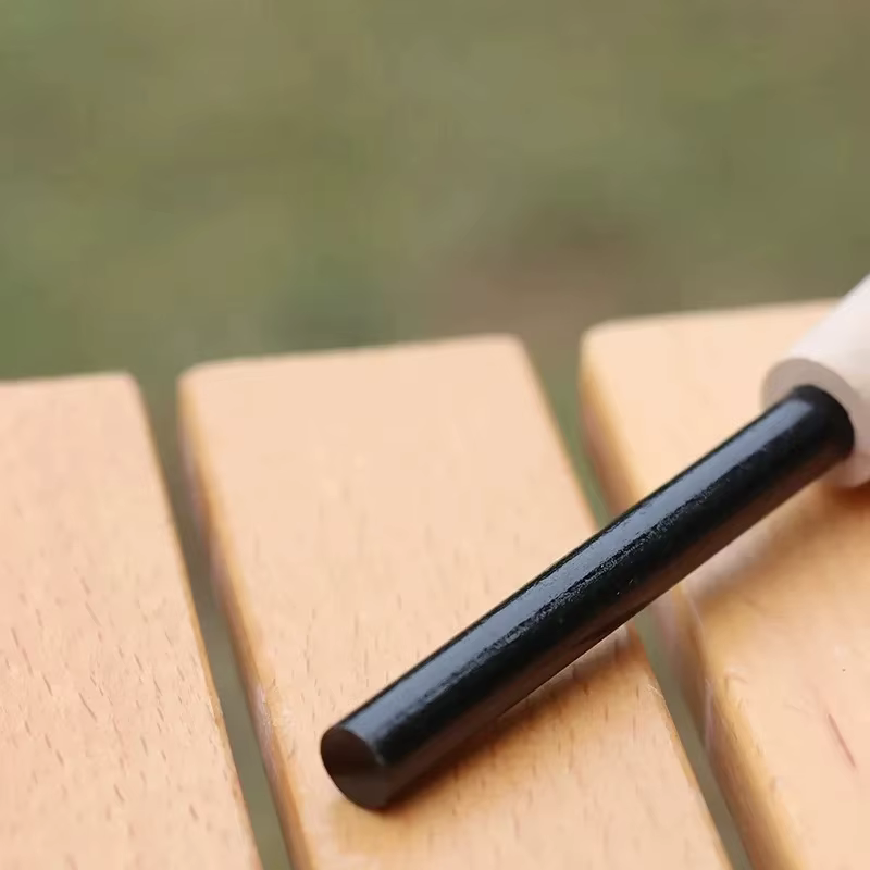 Nouveau Kit de silex Portable de survie en milieu sauvage-bâton de démarrage de feu en magnésium avec manche en bois pour outil d'équipement de Camping en plein air