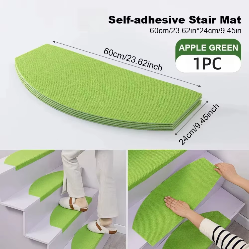 Tapis d'escalier semi-circulaire auto-adhésif