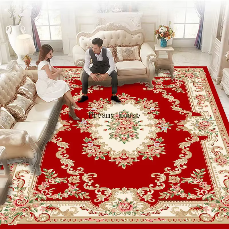 Tapis de sol lavable de luxe pour décoration de salon et chambre à coucher