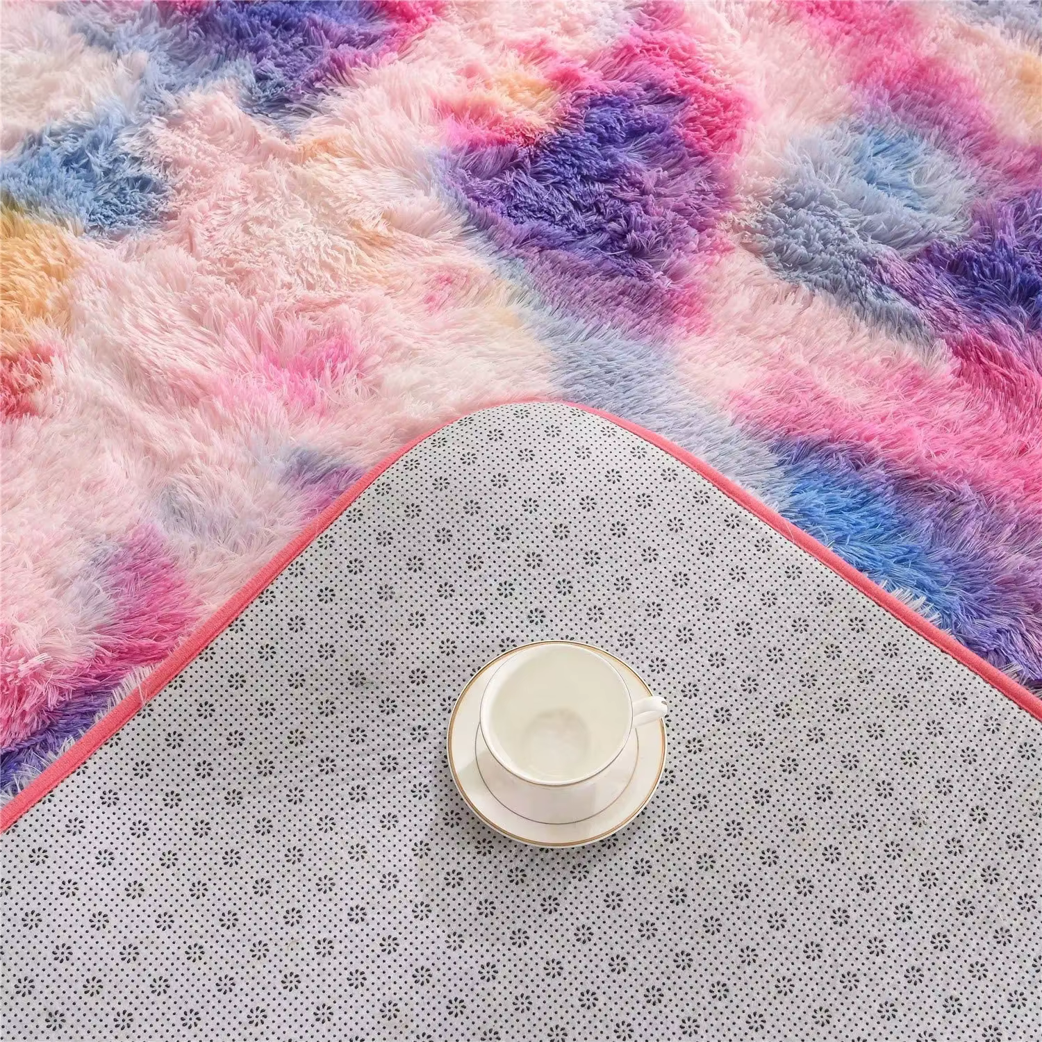 Tapis imprimé léopard moelleux