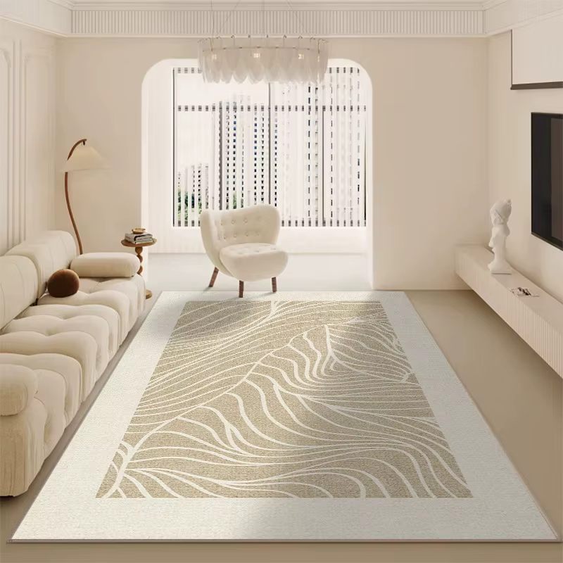 Tapis de salon minimaliste de luxe