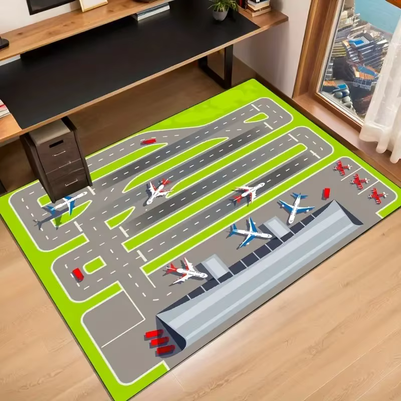 Tapis vert sur le thème de l'aéroport