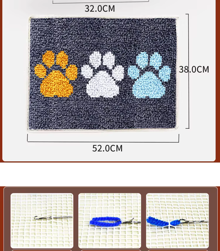 Kits de tapis à crochet de loquet