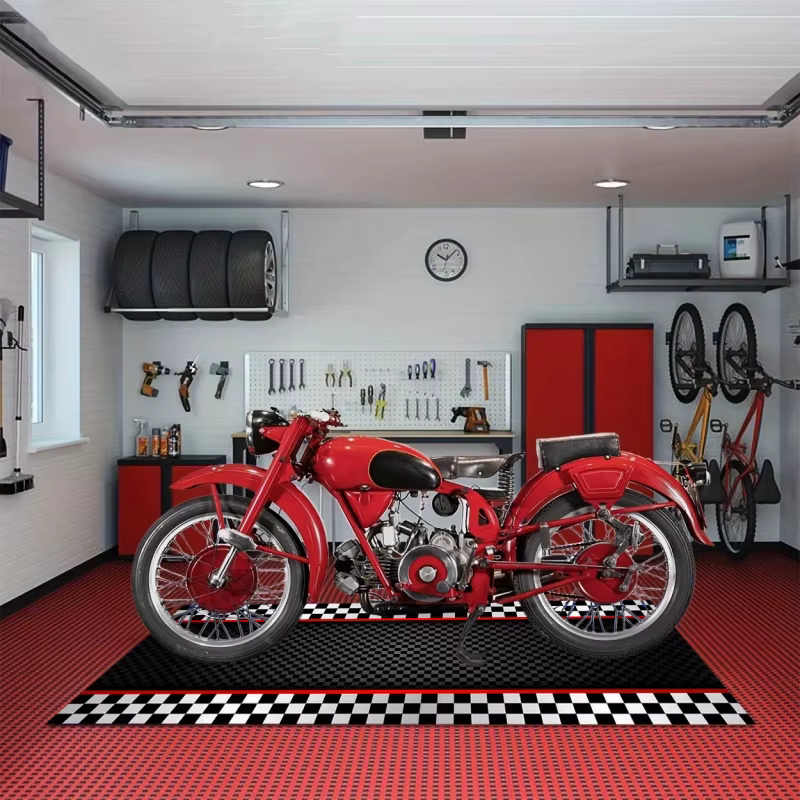 Tapis rayé à carreaux VIKAMA Racing