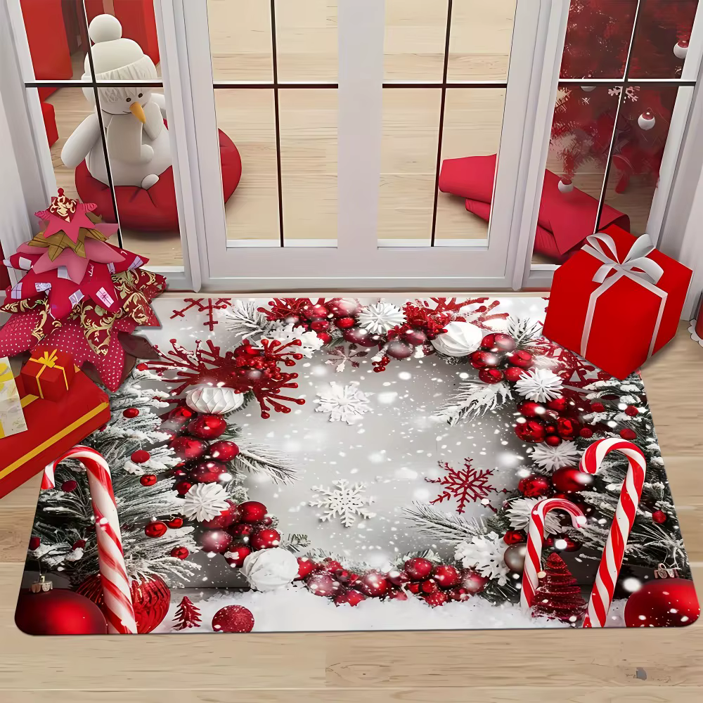 Tapis décoratif sur le thème de Noël pour salons
