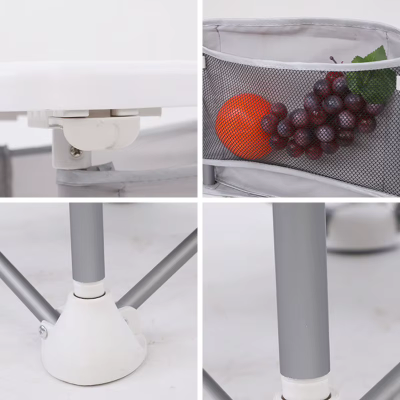 Chaise de salle à manger pliable pour bébé, Table à manger Portable pour enfants, petite chaise d'extérieur pour la plage, fournitures de meubles en alliage d'aluminium