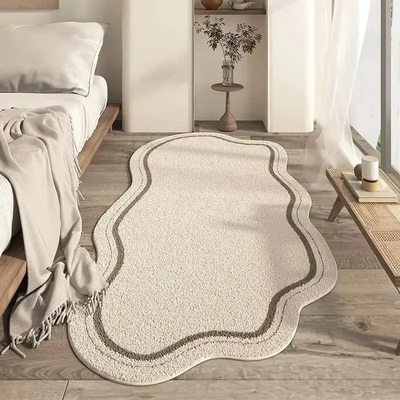 Tapis VIKAMA moderne et simple en forme de nuage irrégulier pour salon