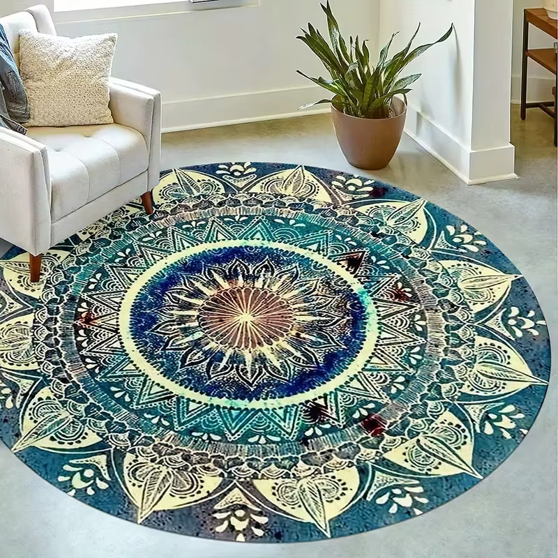 Tapis circulaire de Style bohème