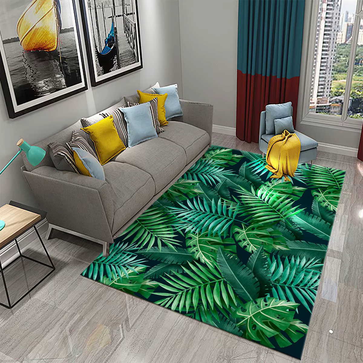 Tapis 3D en Cuir oral elu de Palmier