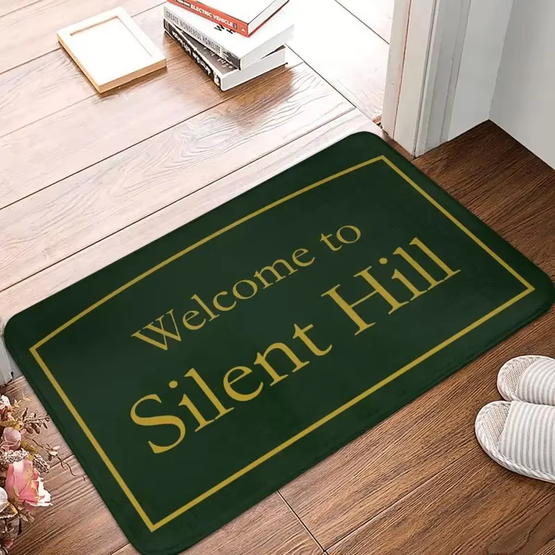 Welcome To Silent Hill-Tapis d'entrée en polymère antidérapant, pour porte d'entrée, décoration de la maison, salon