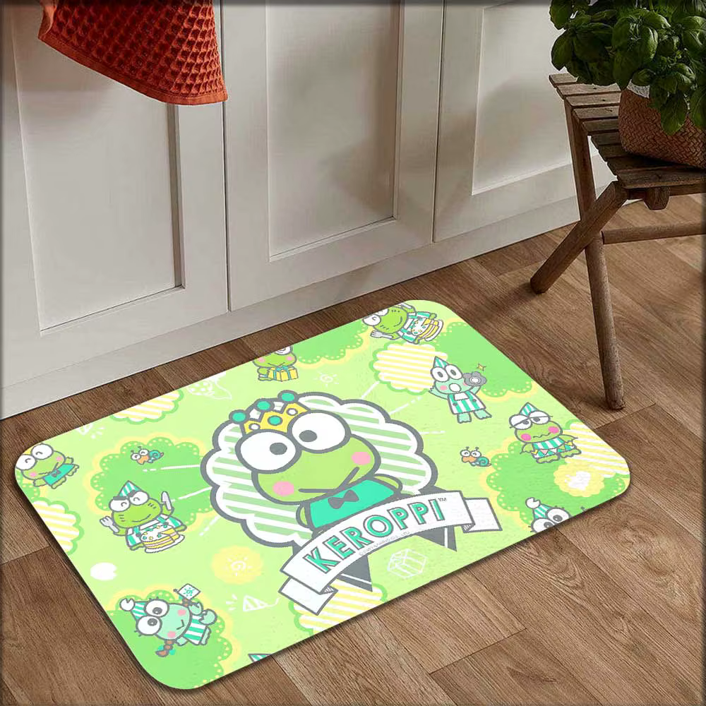 Tapis KEROKEROKEROPPIS Kawaii dans le salon