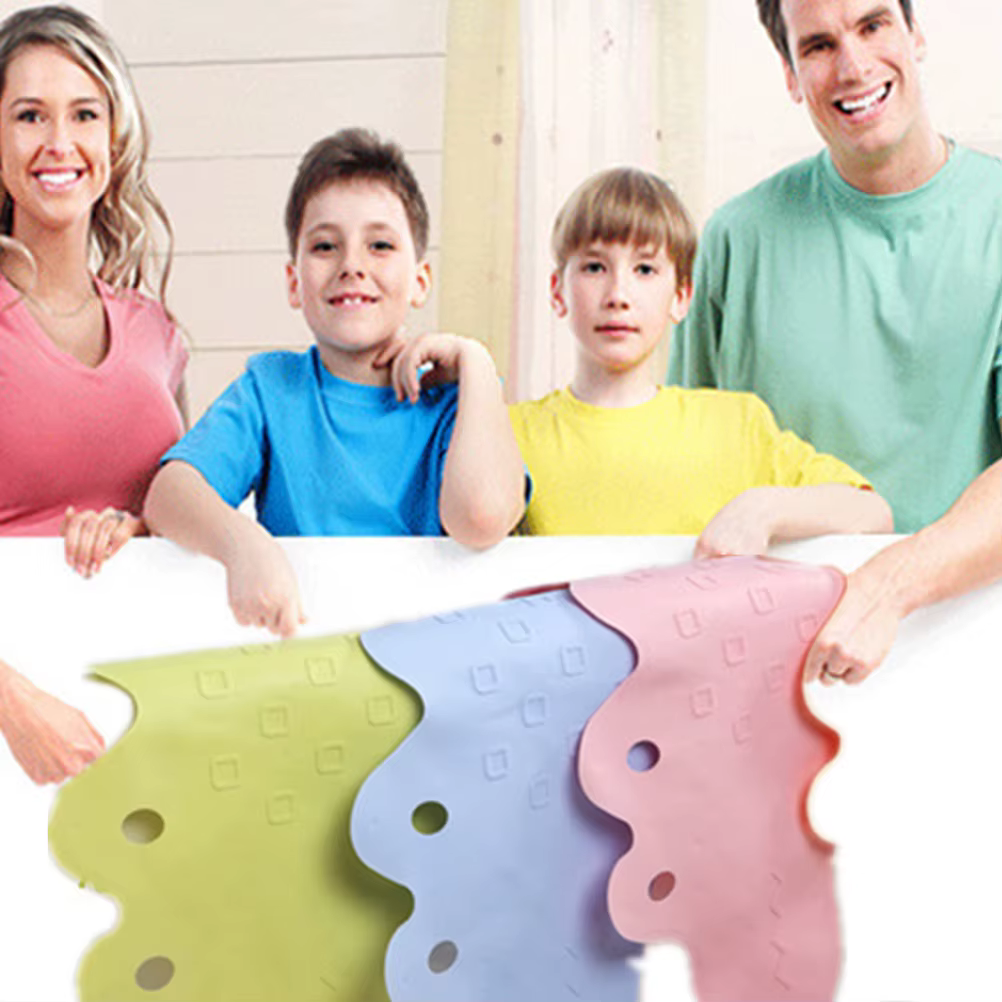 Tapis de bain antidérapant dessin animé Alligator rose Premium Tpr ventouses poignée ferme